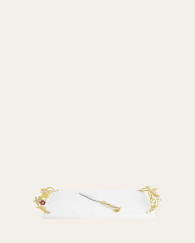 Wildflowers Cheeseboard with Knife